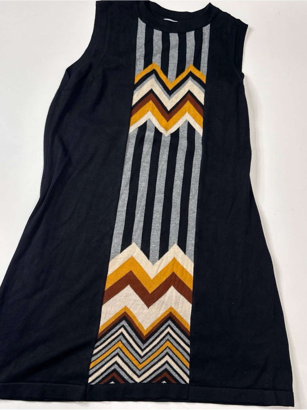 Missoni Zig Zag Chevron Print Knit Sz L Dress Target 20th Anniversary Sleeveless